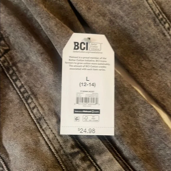 NWT Women's Blackish/Brownish Denim Jacket - Picture 2 of 5